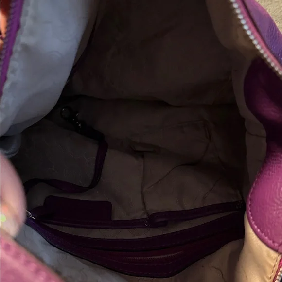 Michael Kors Vibrant Purple Hobo Bag - Picture 5 of 10